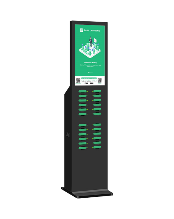 With advertising screen, suitable for places with high traffic, such as shopping malls, museums.