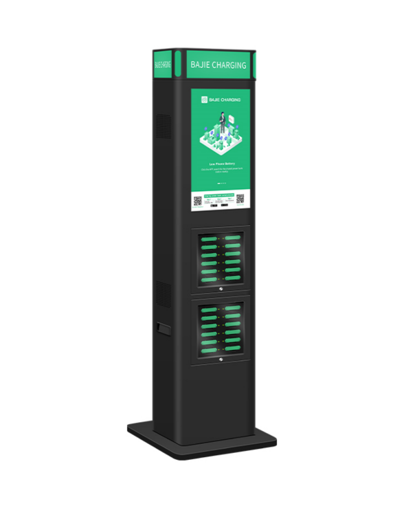 With advertising screen, suitable for places with high traffic, such as shopping malls, museums.