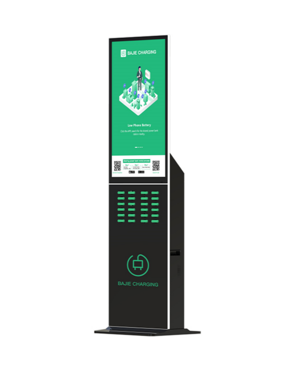 With advertising screen, suitable for places with high traffic, such as shopping malls, museums.