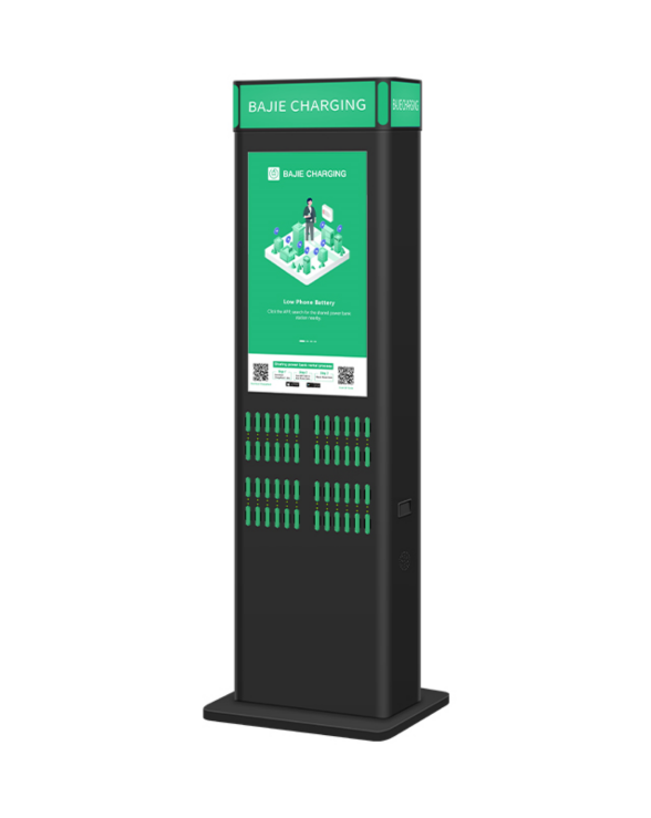 With advertising screen, suitable for places with high traffic, such as shopping malls, museums.