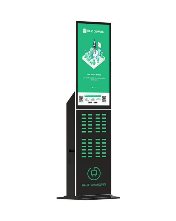 With advertising screen, suitable for places with high traffic, such as shopping malls, museums.