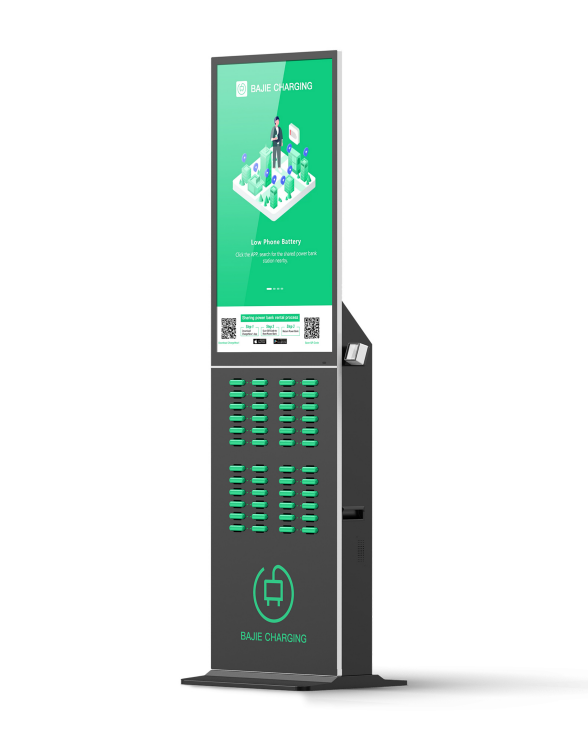 with advertising screen, pos reader,suitable for places with high traffic , suchas shopping malls, museums.