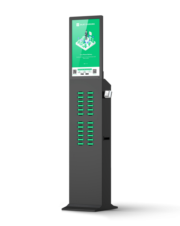 with advertising screen, pos reader,suitable for places with high traffic , suchas shopping malls, museums.