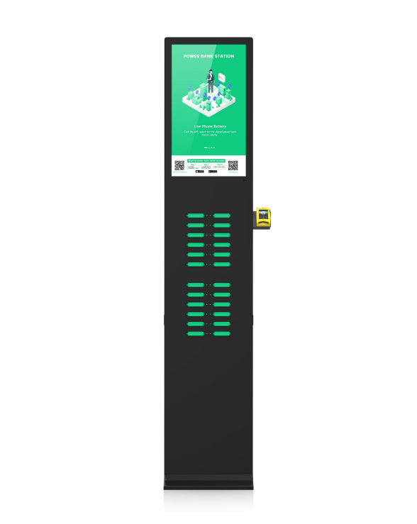 with advertising screen, pos reader,suitable for places with high traffic , suchas shopping malls, museums.
