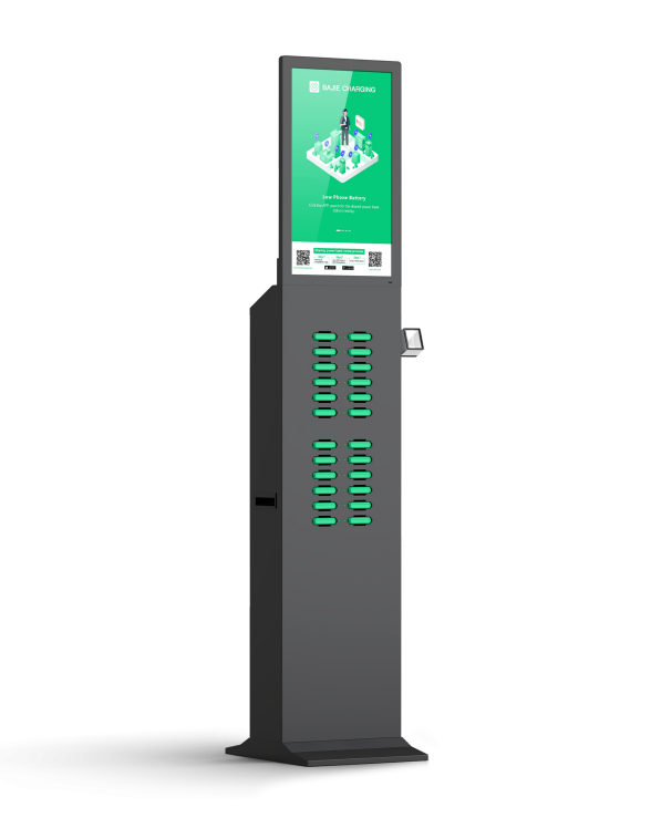 with advertising screen, pos reader,suitable for places with high traffic , suchas shopping malls, museums.