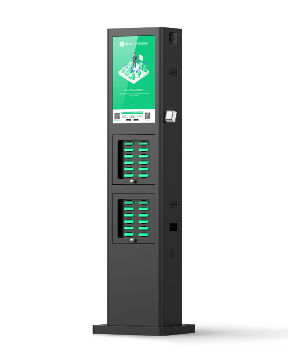 with advertising screen, pos reader,suitable for places with high traffic , suchas shopping malls, museums.