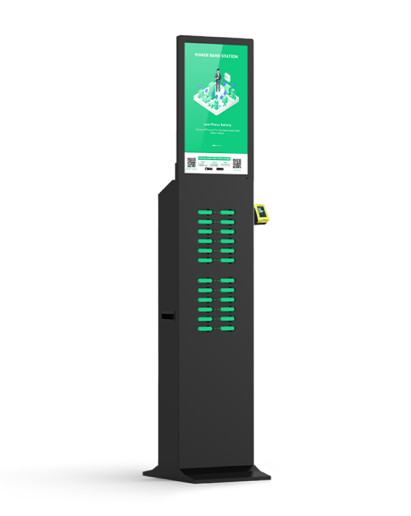 with advertising screen, pos reader,suitable for places with high traffic , suchas shopping malls, museums.