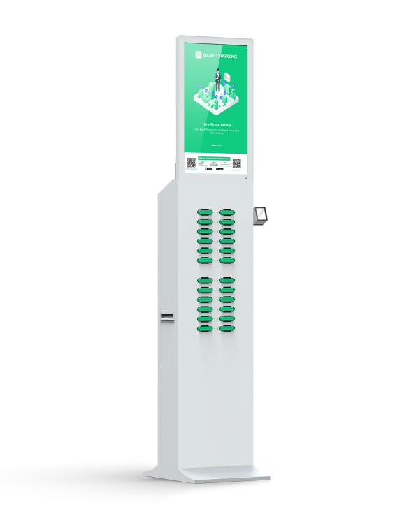 with advertising screen, pos reader,suitable for places with high traffic , suchas shopping malls, museums.