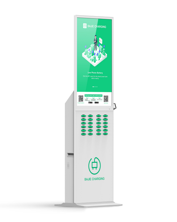 with advertising screen, pos reader,suitable for places with high traffic , suchas shopping malls, museums.