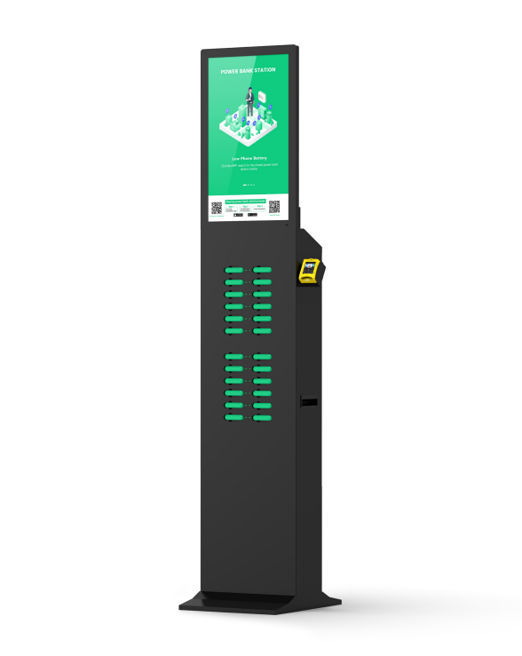 with advertising screen, pos reader,suitable for places with high traffic , suchas shopping malls, museums.