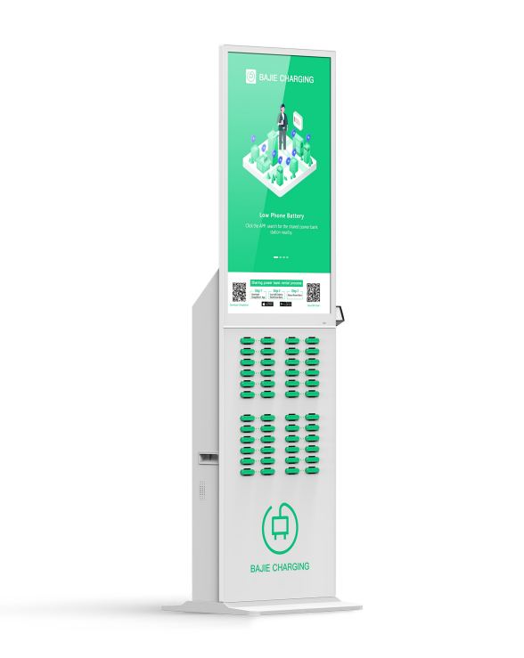 with advertising screen, pos reader,suitable for places with high traffic , suchas shopping malls, museums.