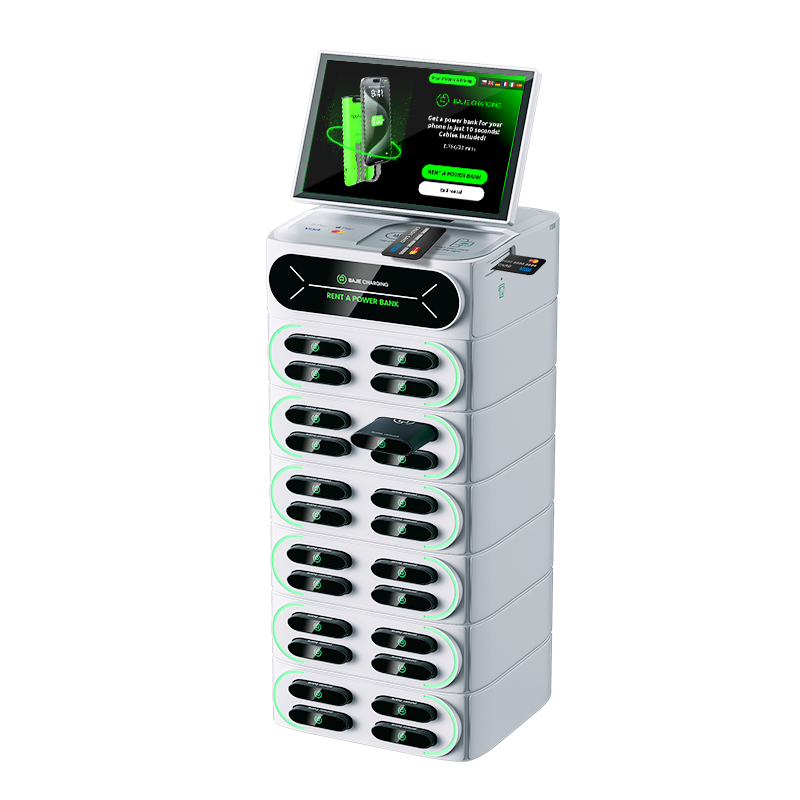 With a stacked credit card rental machine charging cabinet that can be selected with a touchscreen, increasing software interaction customization options, and supporting multiple POS built-in methods.