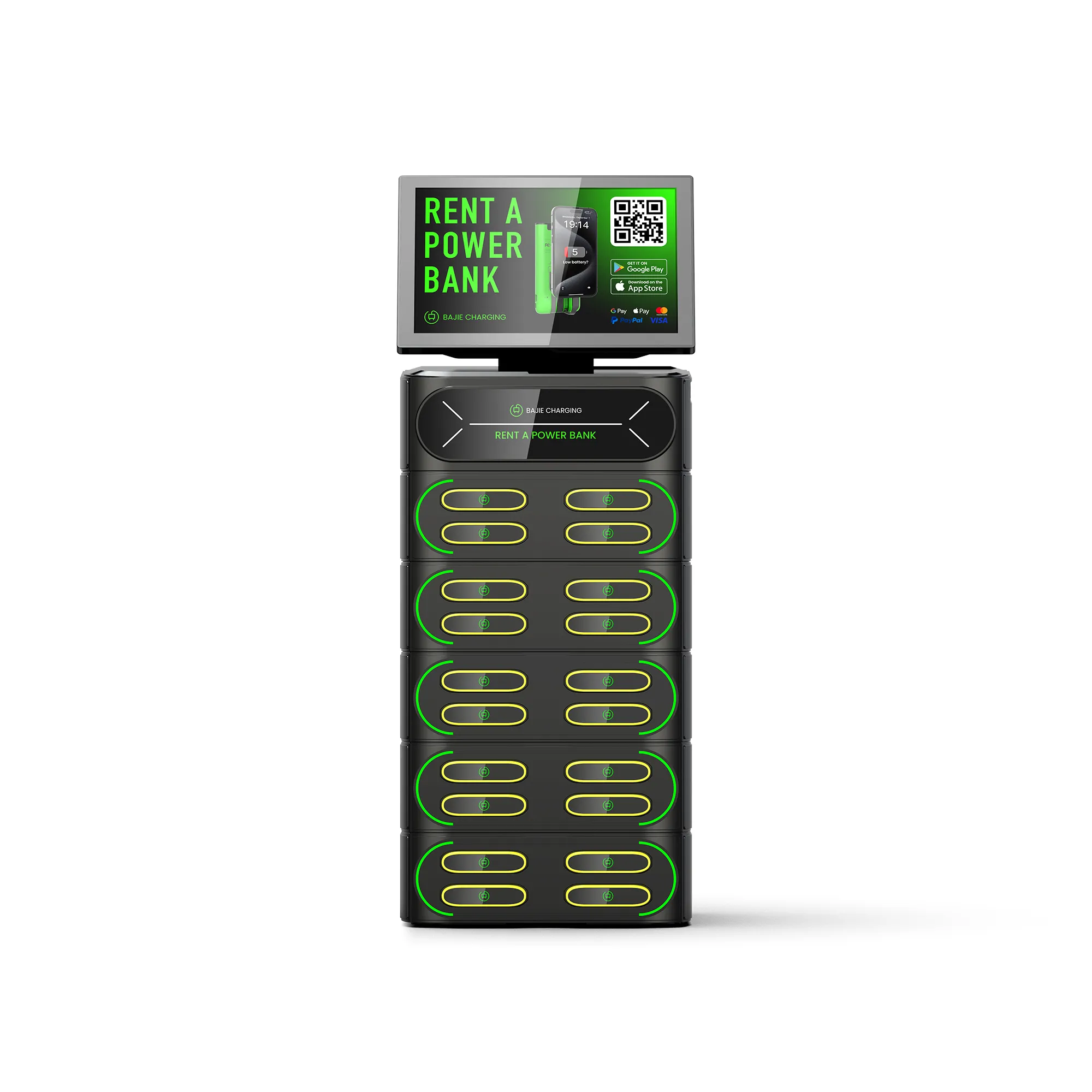 20 - Slot Power Bank Station With Card