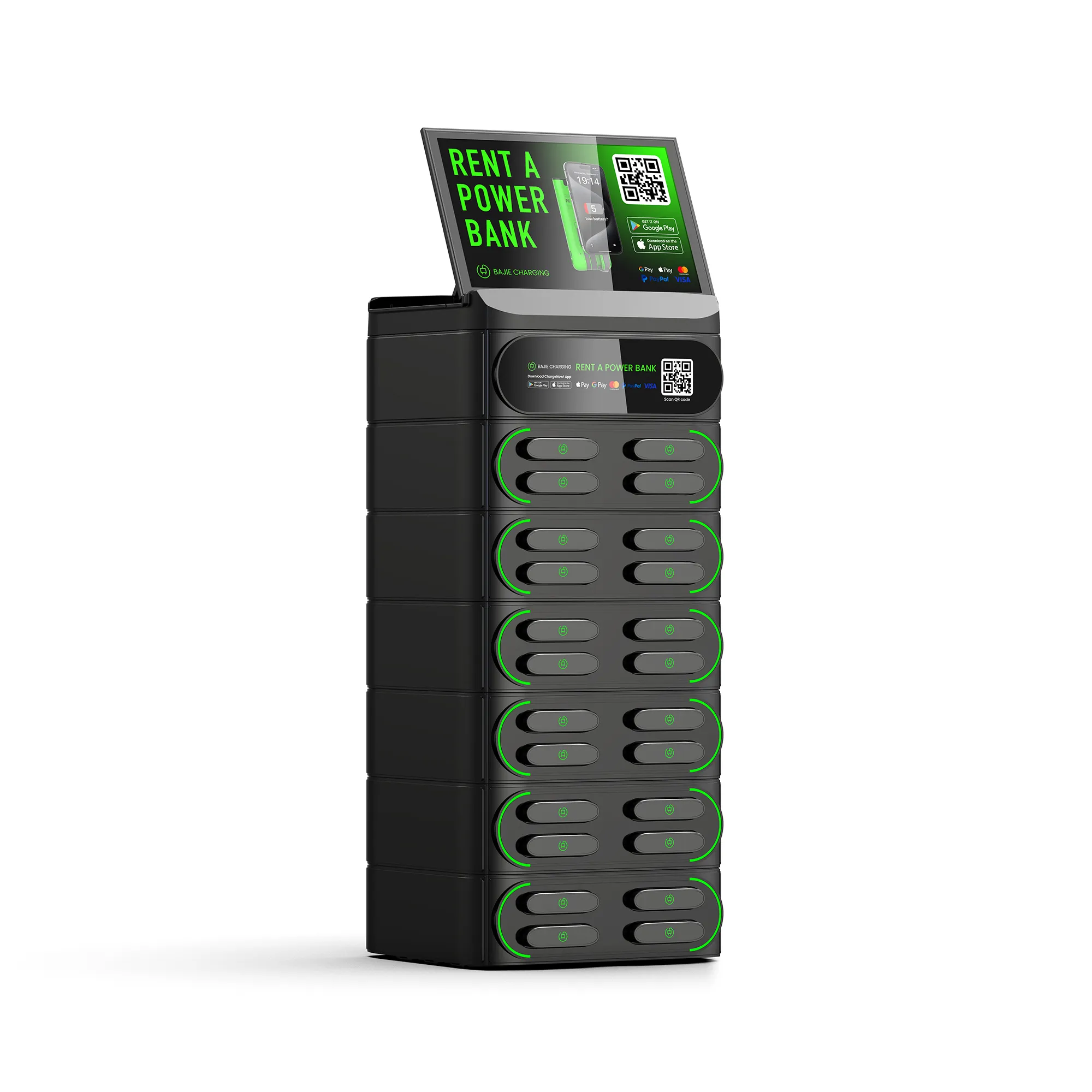 24-Slot Stackable Phone Charging Vending Machine