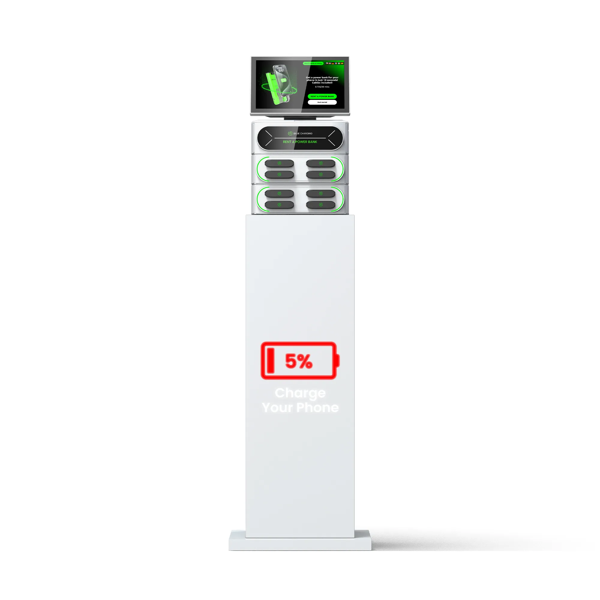 8-Slot charging Station + Touch & POS