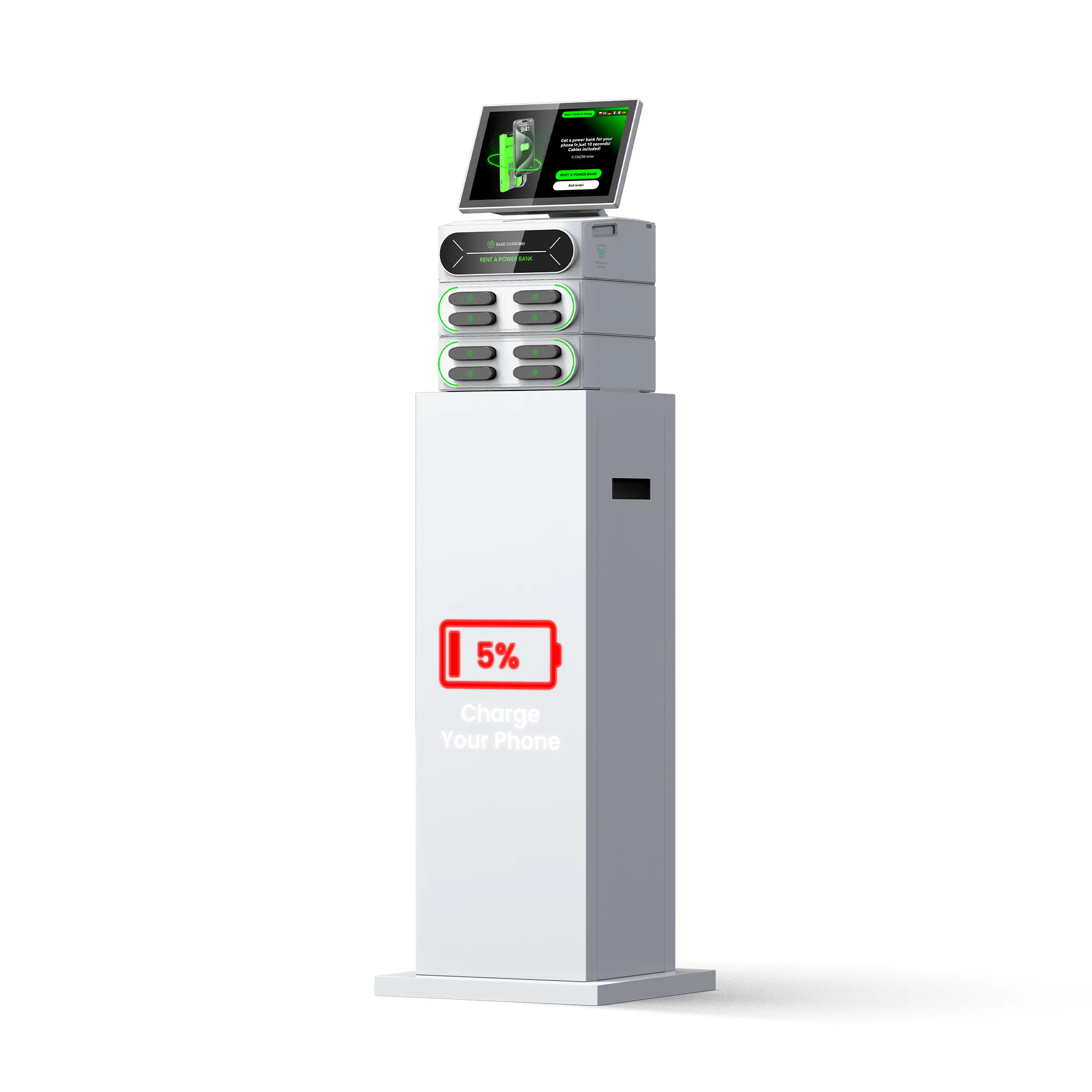 Modular Charging Station Lightbox Display Stand-2