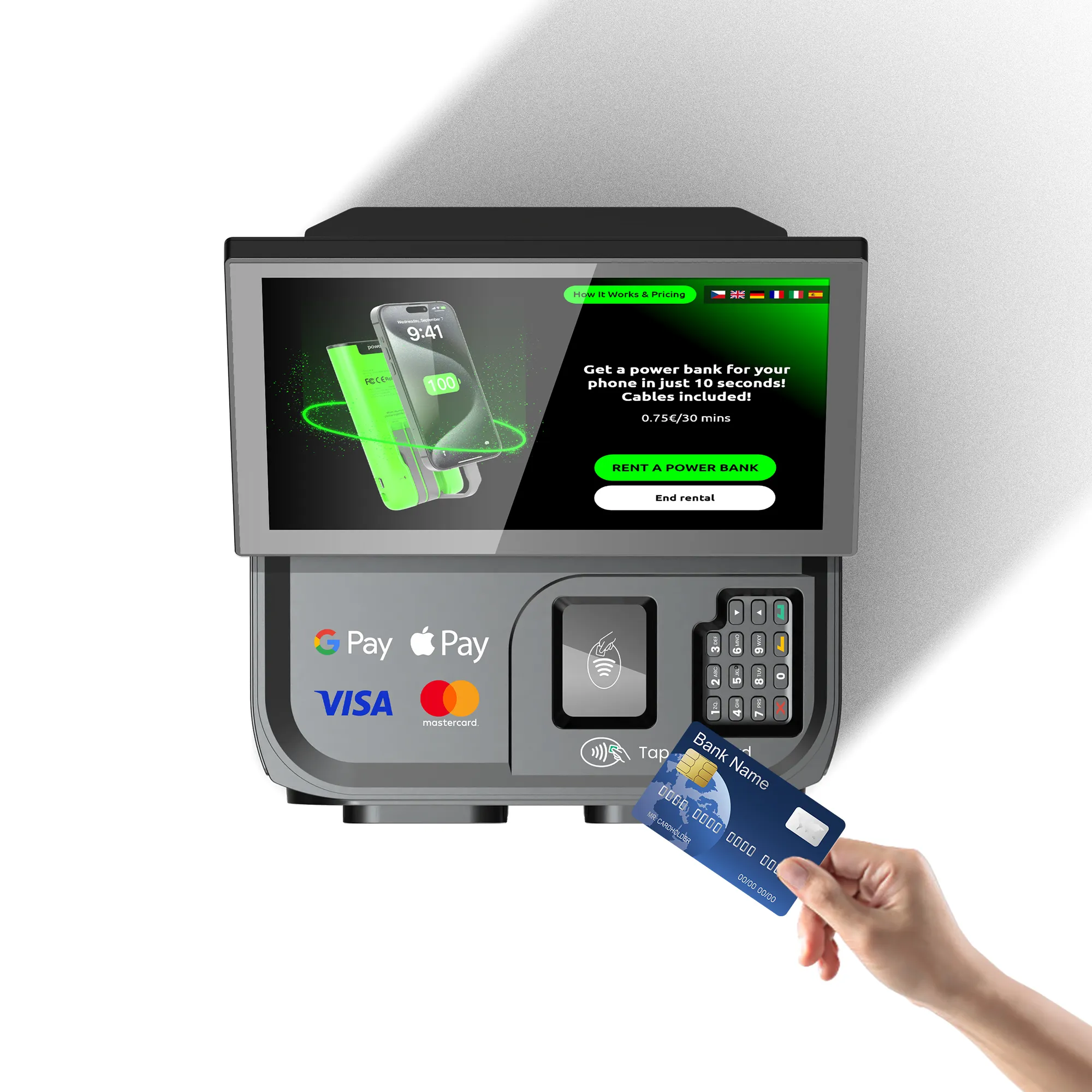 8-Slot charging Station + Touch & POS