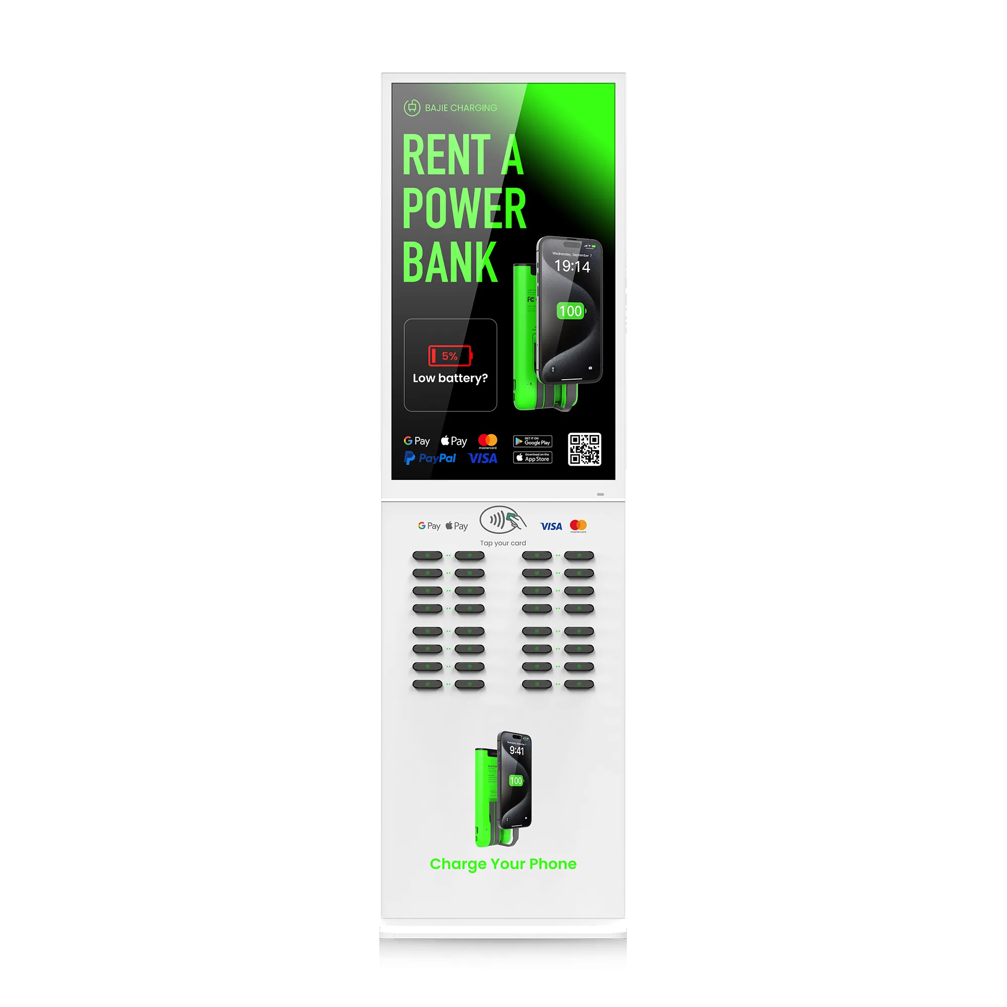 32-Slot Floor Standing Shared Charging Station