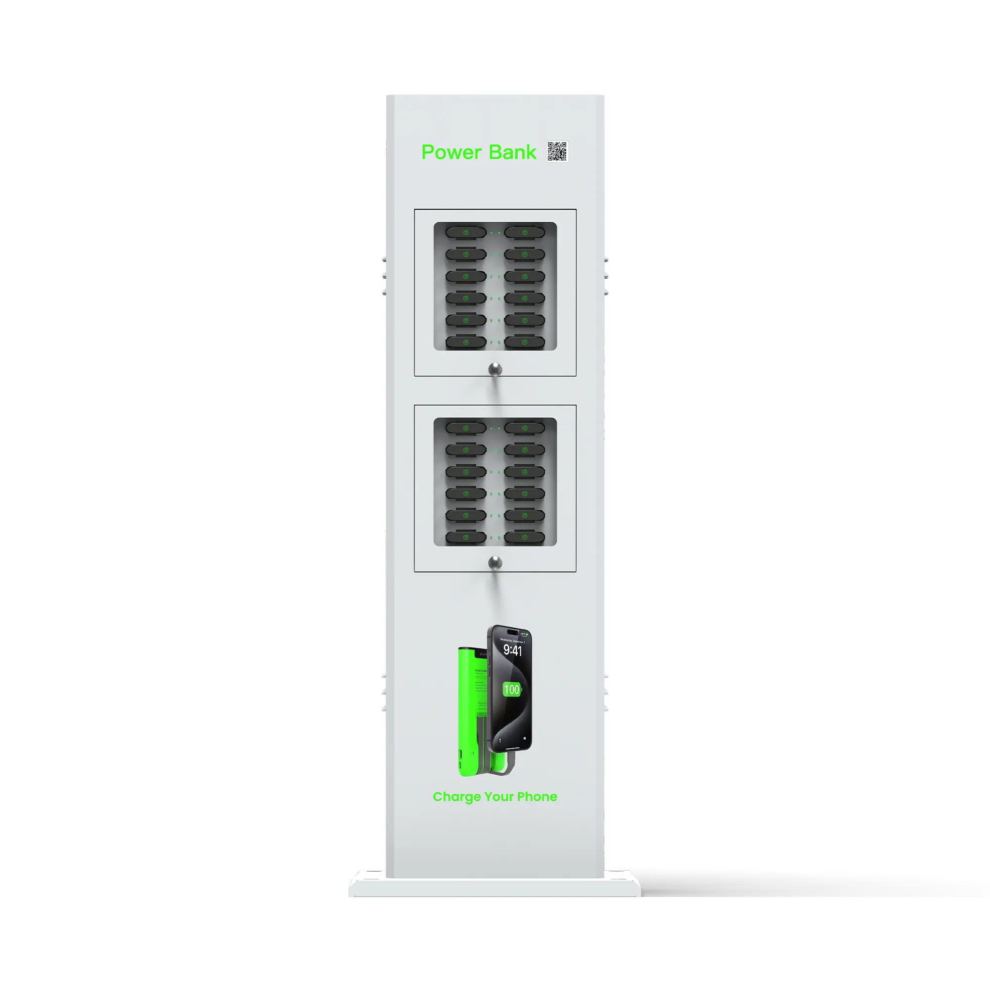 24-Slot Outdoor Waterproof Shared Power Bank
