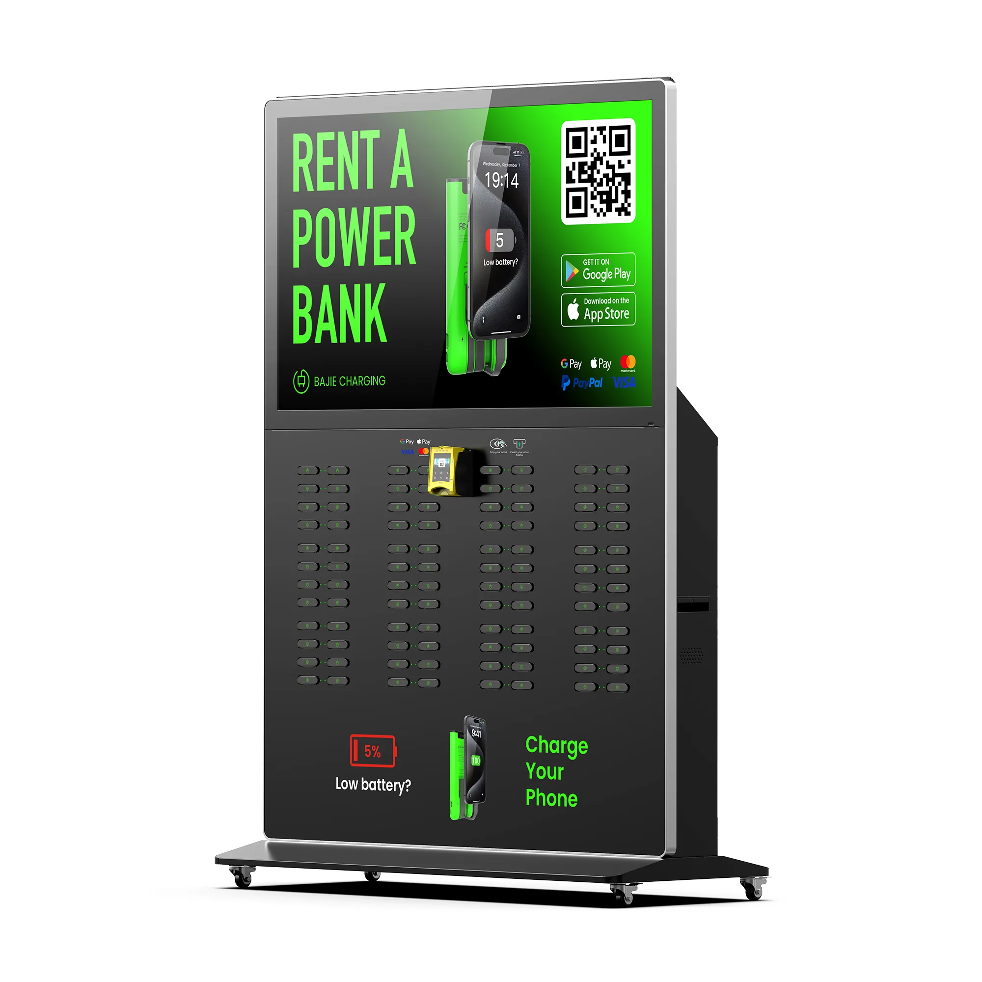 96-Slot Floor-Standing Large Charging Station