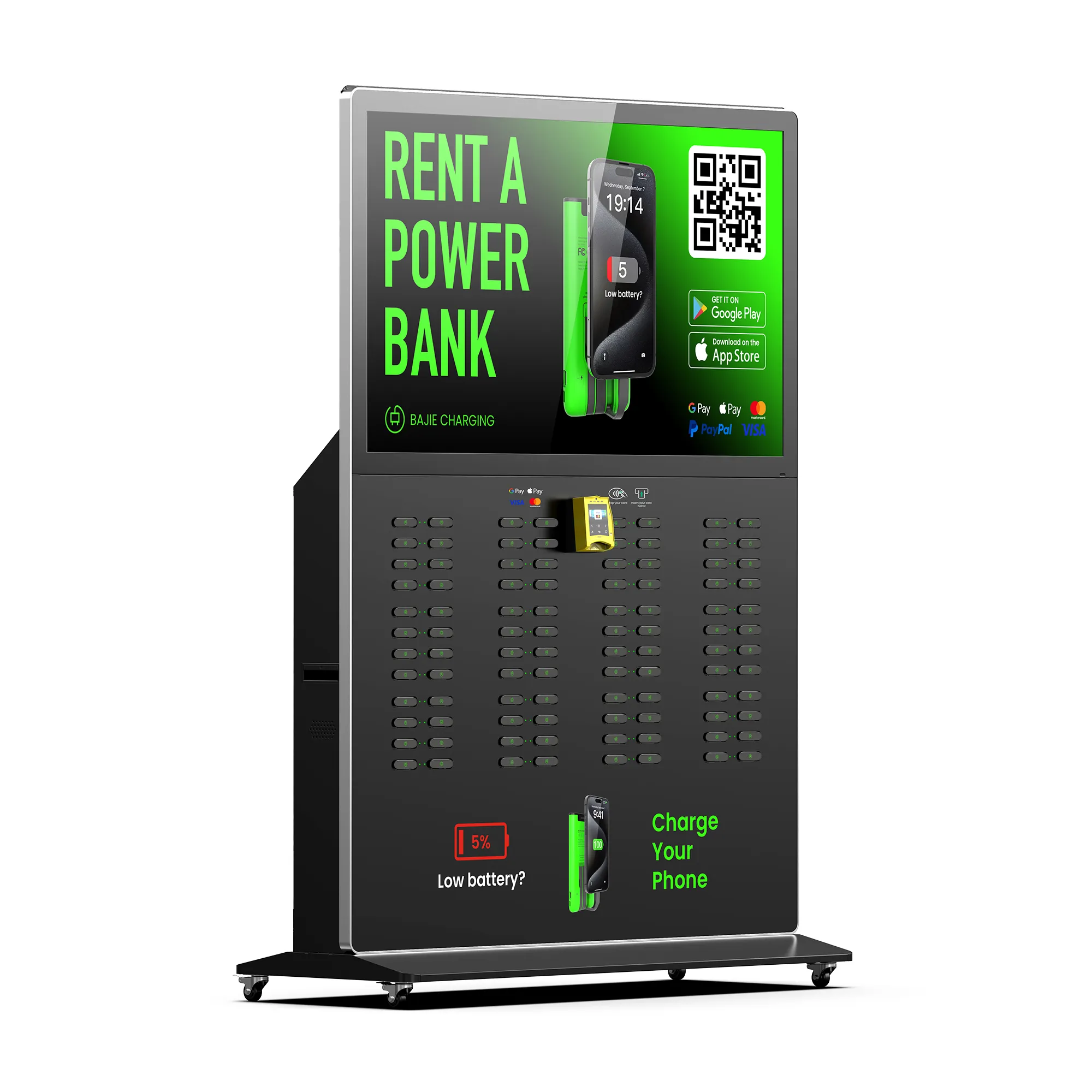 96-Slot Floor-Standing Large Charging Station