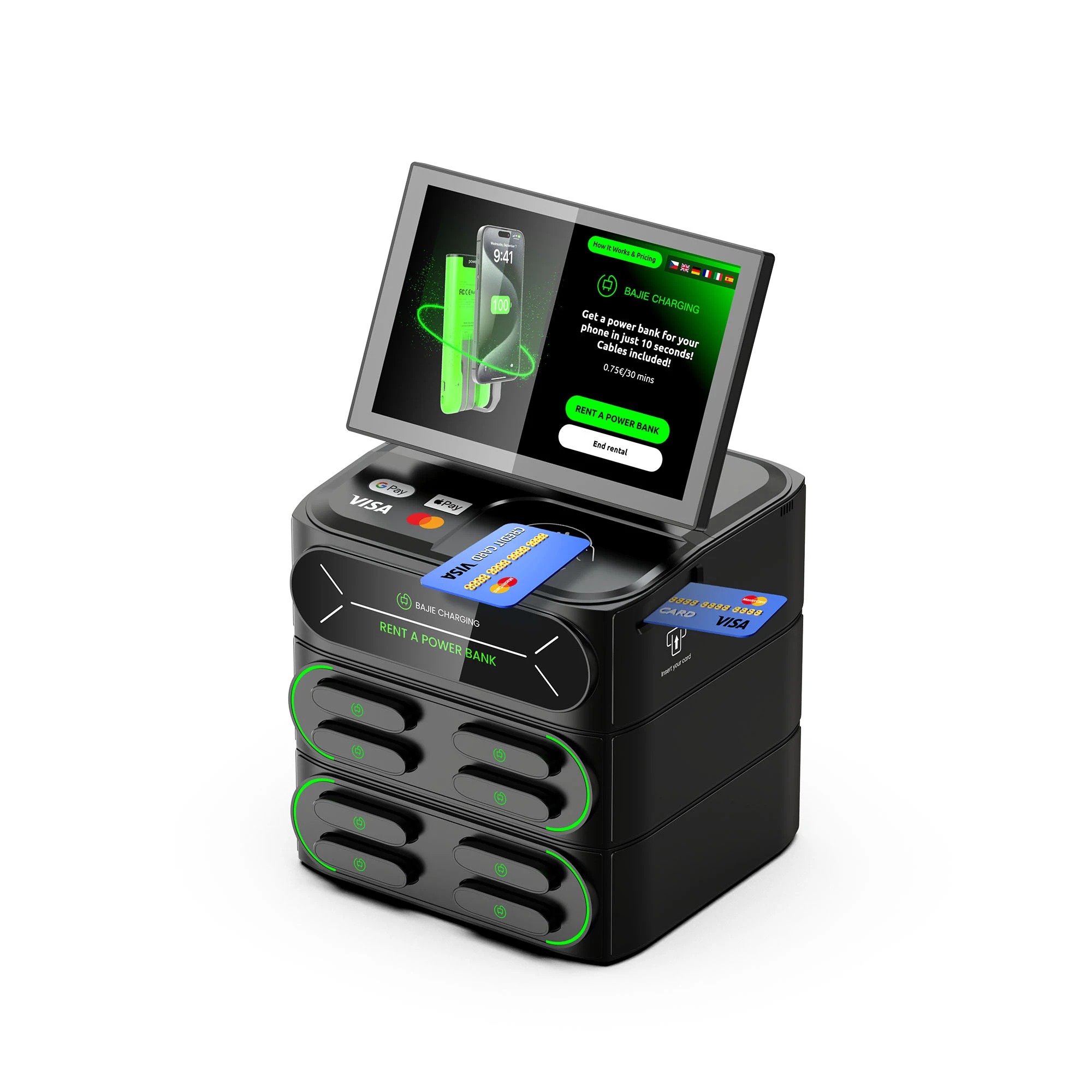 8-Slot charging Station + Touch & POS