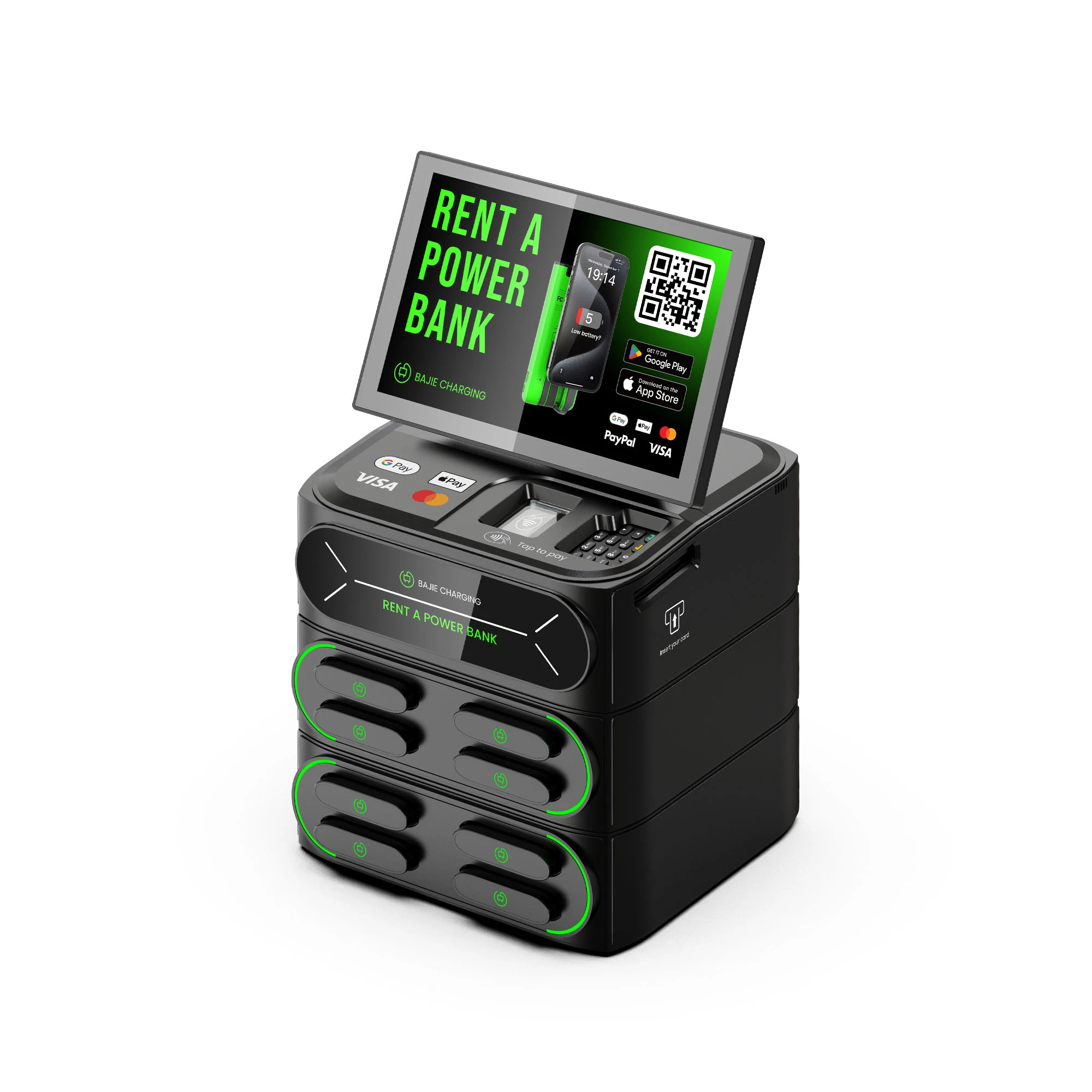 8 - Slot Card Phone Charging Lockers