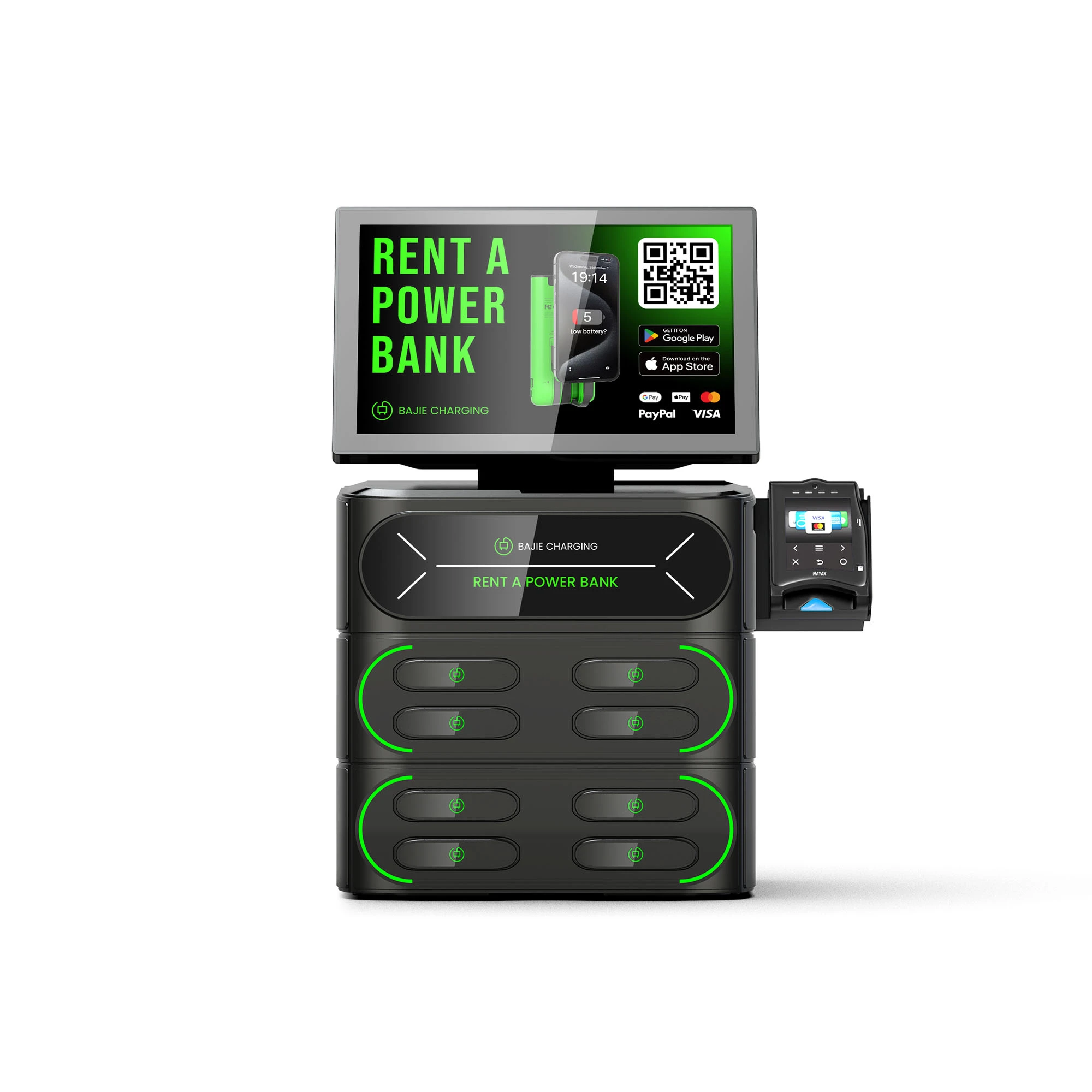 8 - Slot Card rental power bank