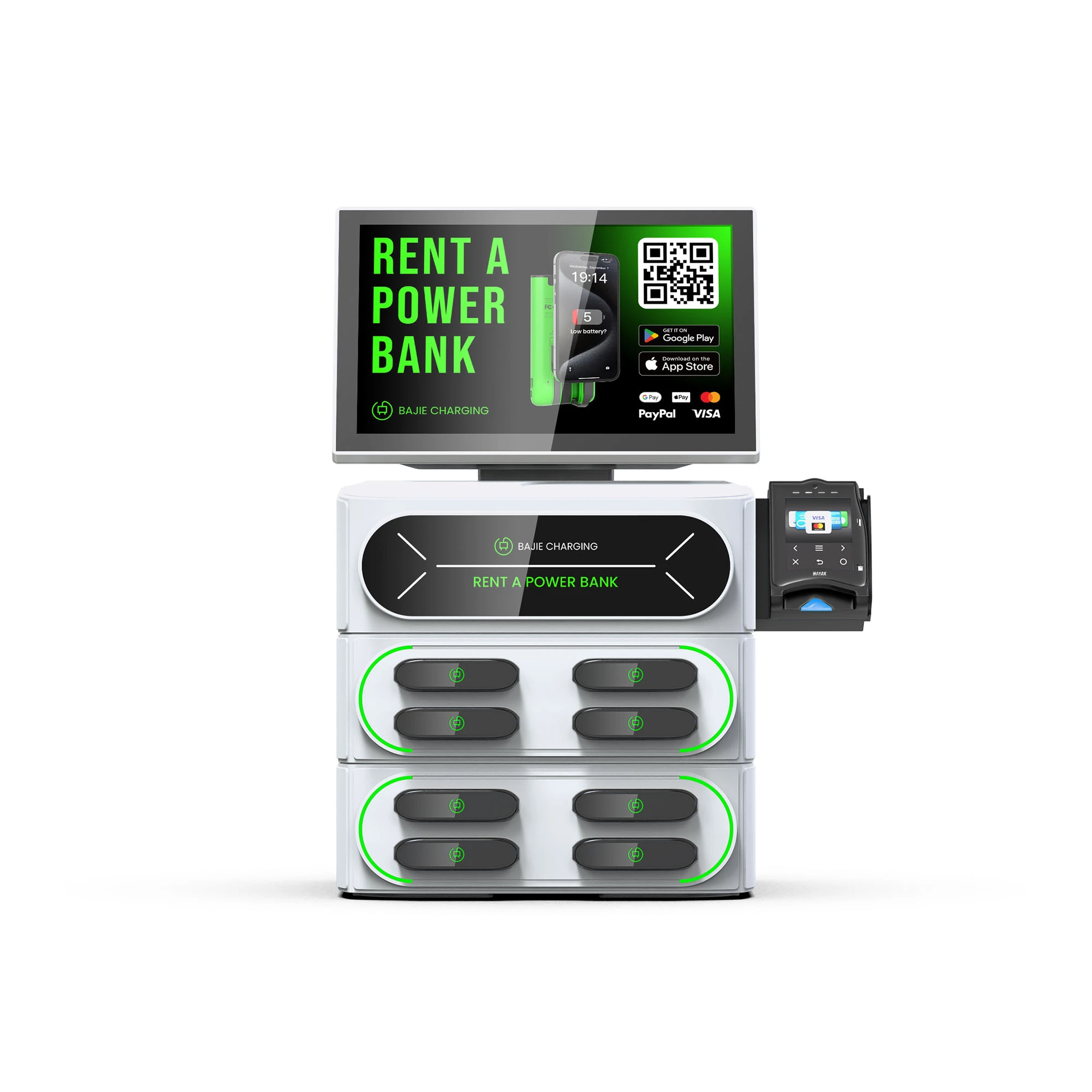 8 - Slot Card rental power bank
