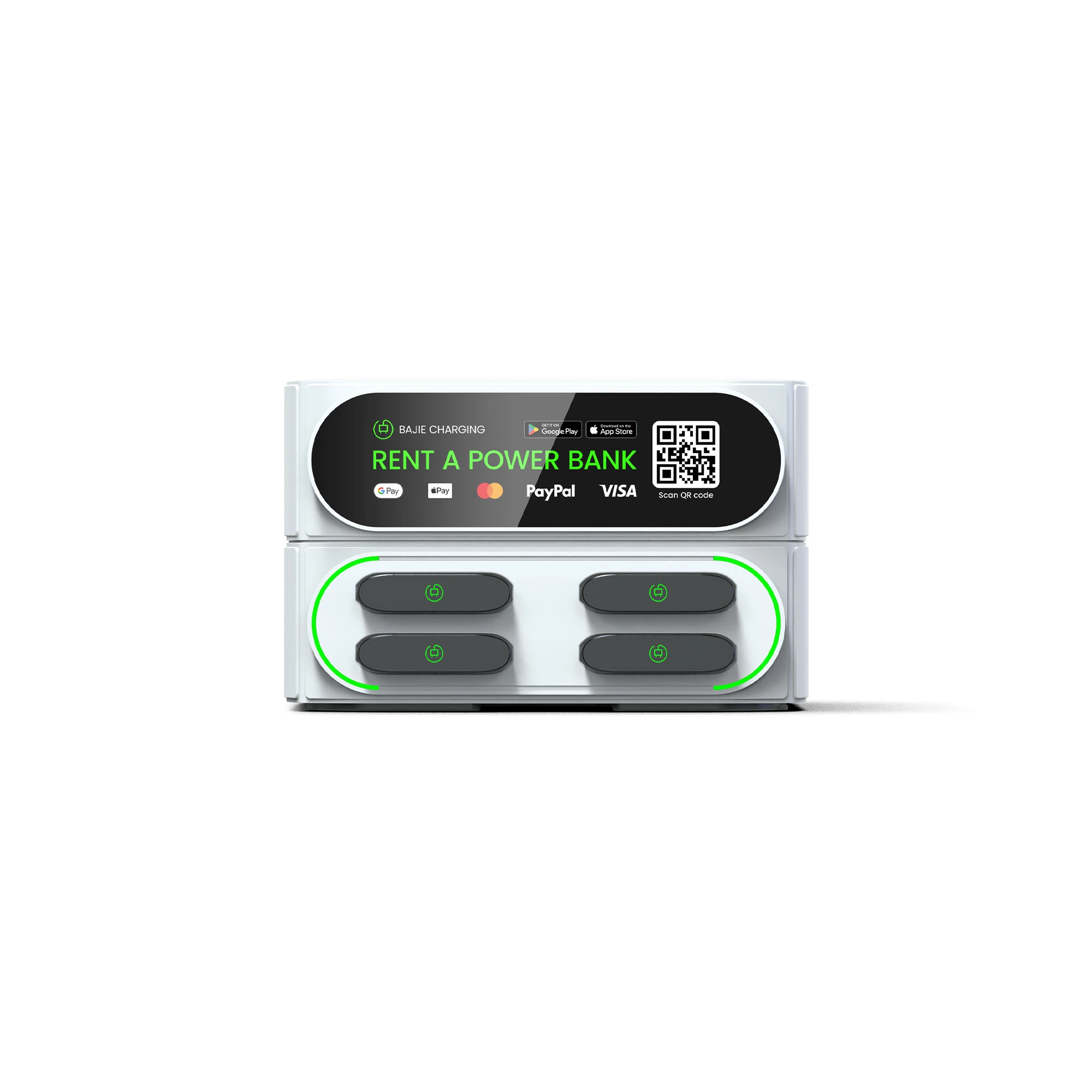 4-Slot Phone Charging Lockers